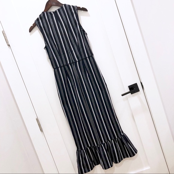 NWOT Opening Ceremony Striped Dress w/Ruffle Hem - Picture 7 of 8